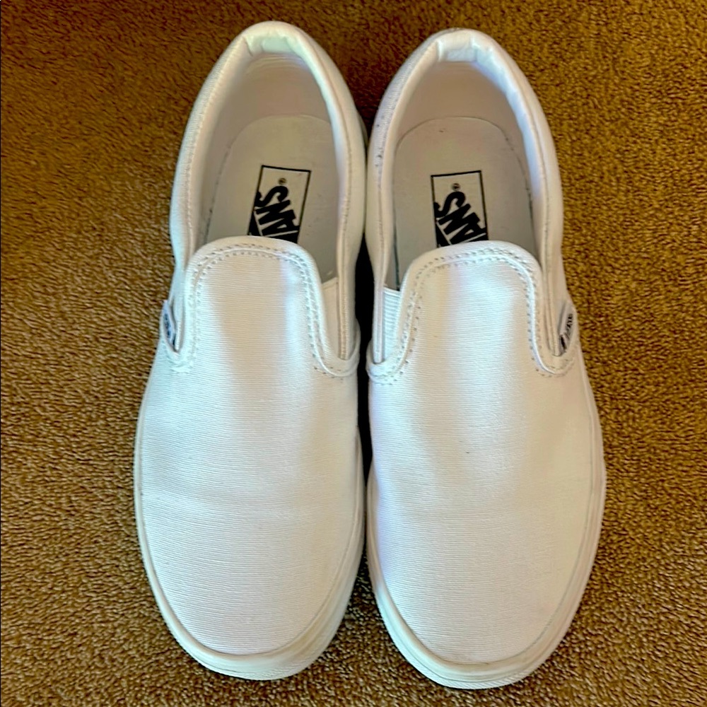 Vans Classic White Slip-On Shoes